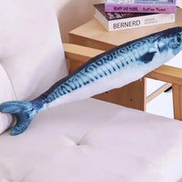 Interactive Plush Fish Cat Toy