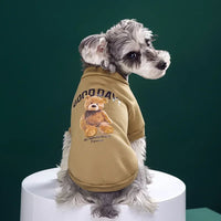 Cute Bear Pattern Jacket for Small & Medium Dogs and Cats