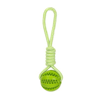 Interactive Dog Food Dispensing Ball with Rope