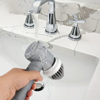 Cordless Electric Spin Scrubber with 6 Replaceable Brush Heads