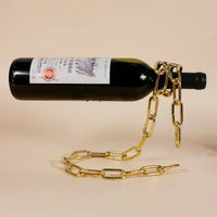 Magical Floating Chain Wine Rack