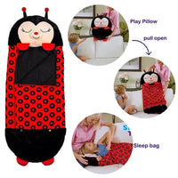 Plush Sleeping Bag & Pillow for Boys & Girls