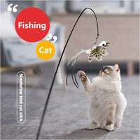 Interactive Cat Toy with Simulated Bird