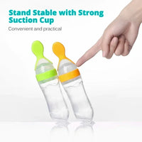 Silicone Baby Food Feeder with Dispensing Spoon