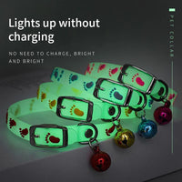 Glowing Silicone Anti-Loss Collar for Small Dogs & Cats