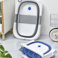 Folding Baby Bathtub with Real-Time Temperature Sensor