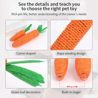 Carrot-Shaped Cat Chew Toy