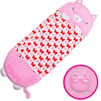 Plush Sleeping Bag & Pillow for Boys & Girls