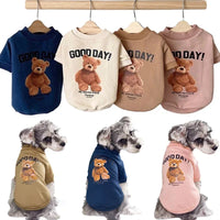 Cute Bear Pattern Jacket for Small & Medium Dogs and Cats