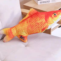 Interactive Plush Fish Cat Toy