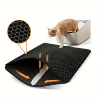 Double-Layer Waterproof Cat Litter Mat