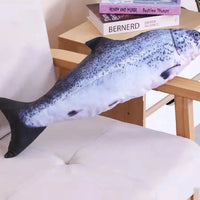 Interactive Plush Fish Cat Toy