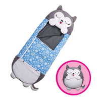 Plush Sleeping Bag & Pillow for Boys & Girls