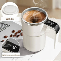 Automatic Stainless Steel Coffee Mixer with Magnetic Rotation