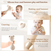 Silicone Baby Rattle & Teether Maracas