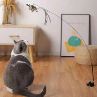 Interactive Cat Toy with Simulated Bird