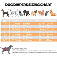 Washable Female Dog Diaper with 8 Sanitary Pads |