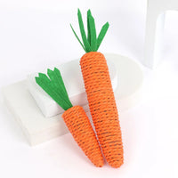 Carrot-Shaped Cat Chew Toy