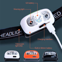 USB Rechargeable LED Sensor Headlamp