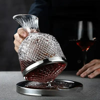 360° Rotating Wine Decanter Tumbler