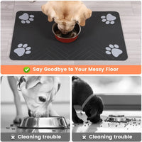 Absorbent Pet Feeding Mat with Waterproof Backing