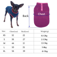 Warm Autumn Winter Coat for Small to Medium Dogs