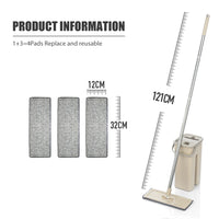 Hands-Free Flat Floor Mop & Bucket Set