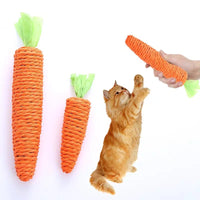 Carrot-Shaped Cat Chew Toy