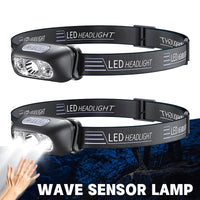 USB Rechargeable LED Sensor Headlamp