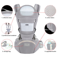 Ergonomic Baby Carrier with Waist Stool