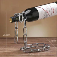 Magical Floating Chain Wine Rack